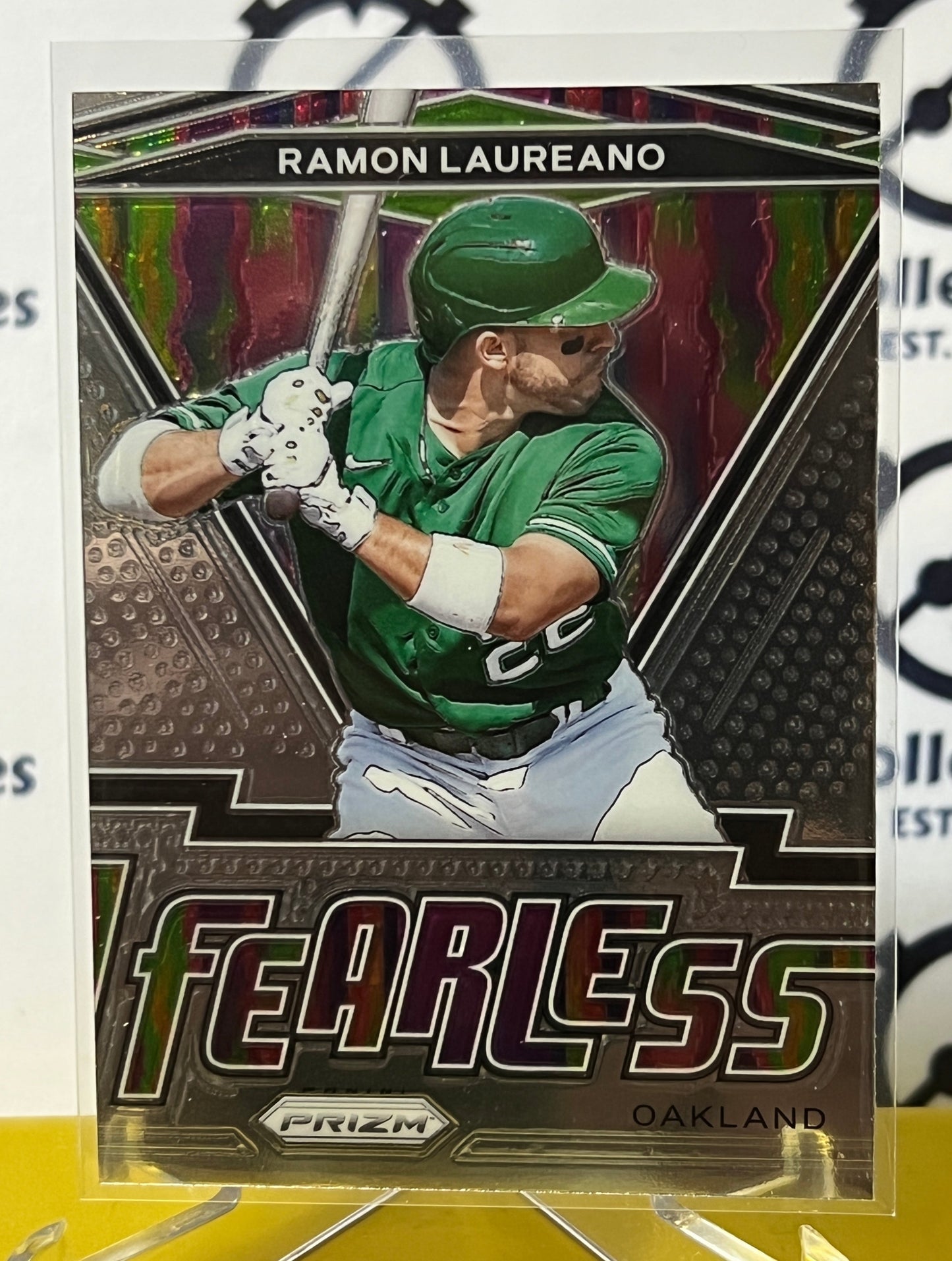 2021 PANINI PRIZM RAMON LAUREANO # FR-8 FEARLESS OAKLAND ATHLETICS BASEBALL CARD