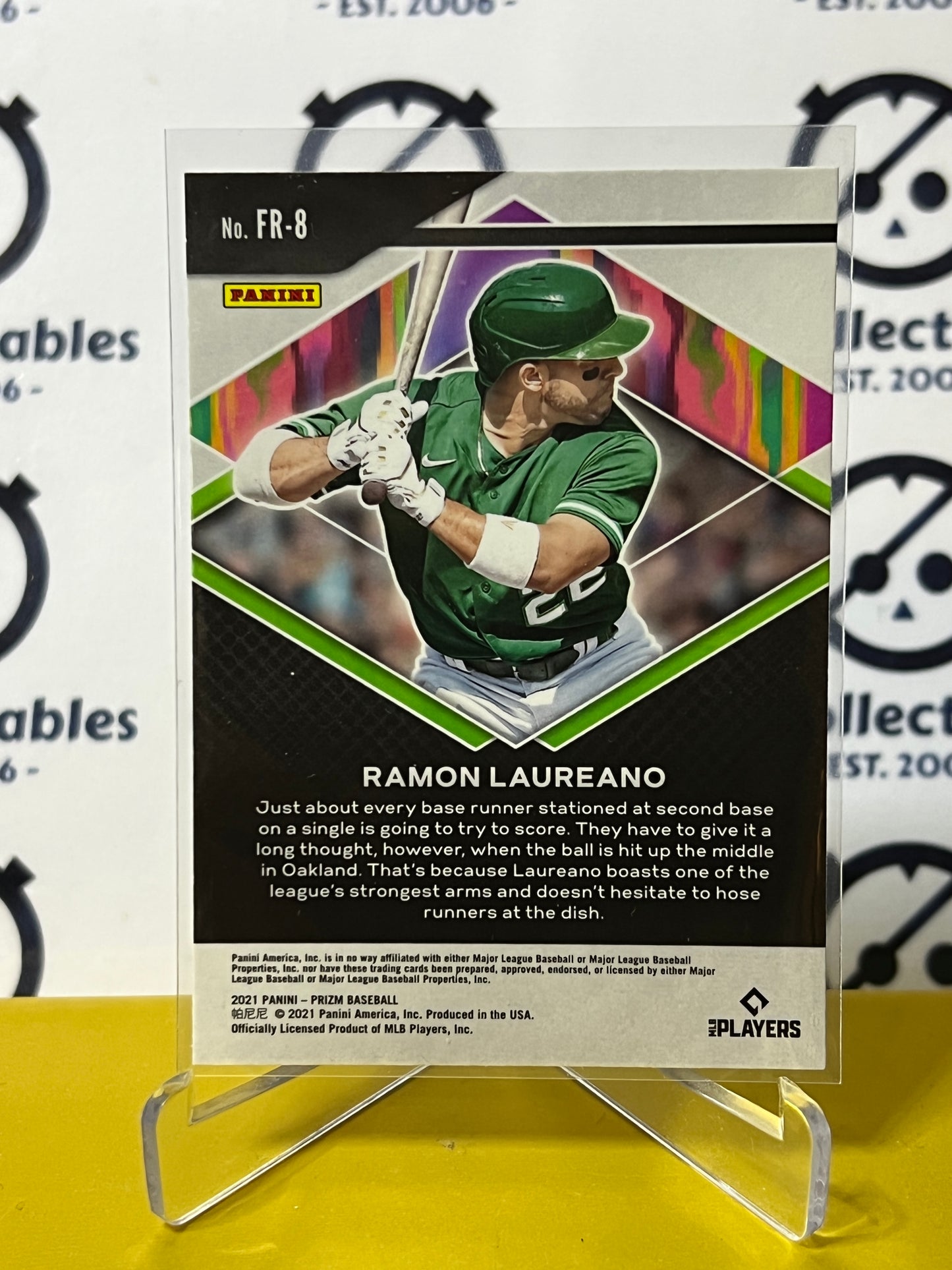 2021 PANINI PRIZM RAMON LAUREANO # FR-8 FEARLESS OAKLAND ATHLETICS BASEBALL CARD