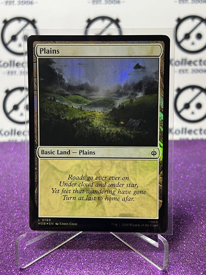 2026 MAGIC THE GATHERING THE HOBBIT PLAINS # L 0189 LAND FOIL TCG CARD