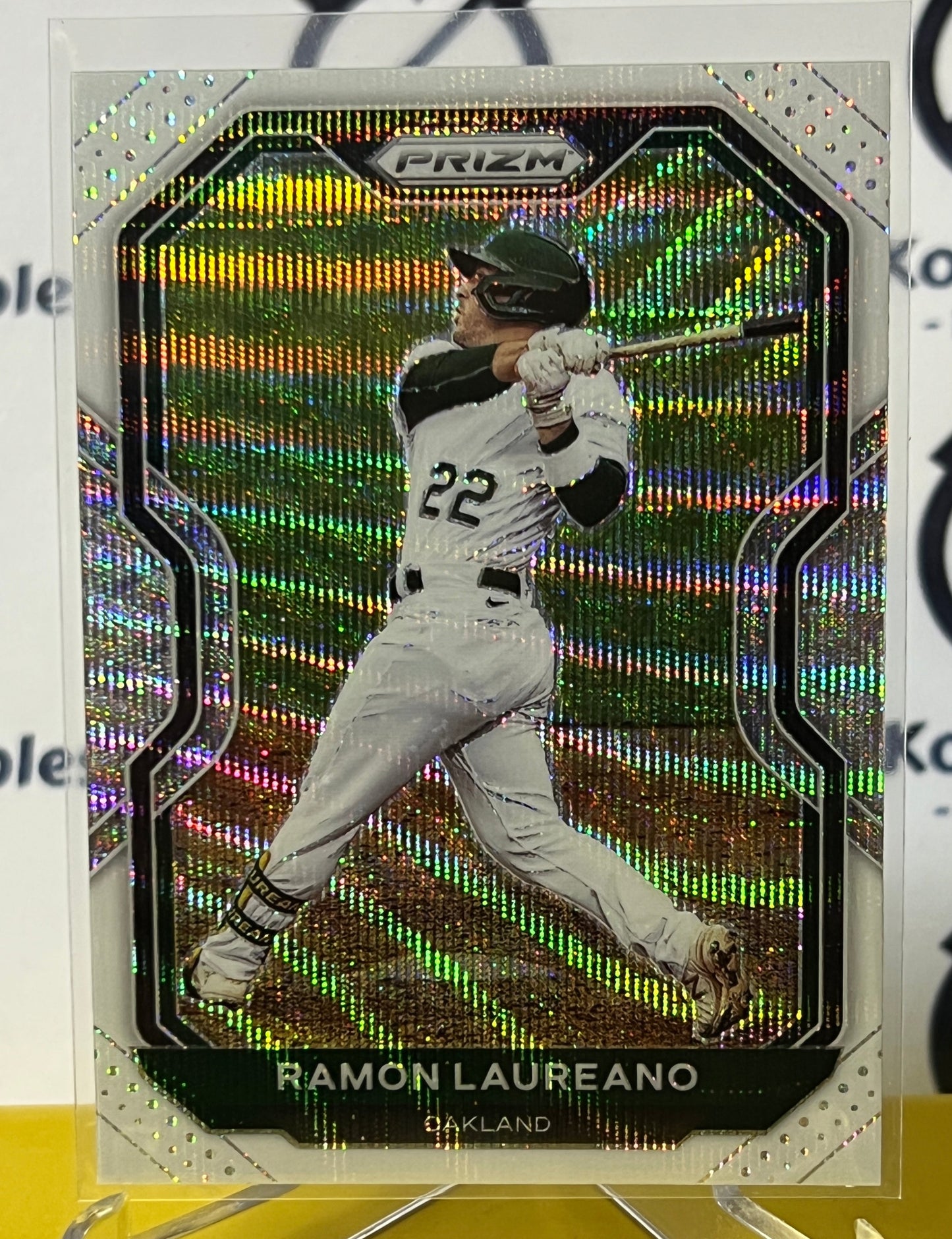 2021 PANINI PRIZM RAMON LAUREANO # 88 WHITE PRIZM OAKLAND ATHLETICS BASEBALL CARD