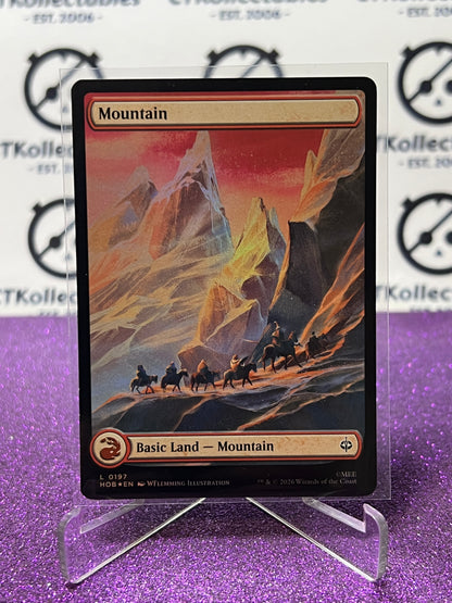 2026 MAGIC THE GATHERING THE HOBBIT MOUNTAIN # L 0197 LAND FOIL TCG CARD