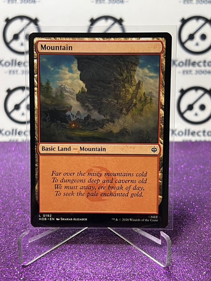 2026 MAGIC THE GATHERING THE HOBBIT MOUNTAIN # L 0192 LAND NON-FOIL TCG CARD