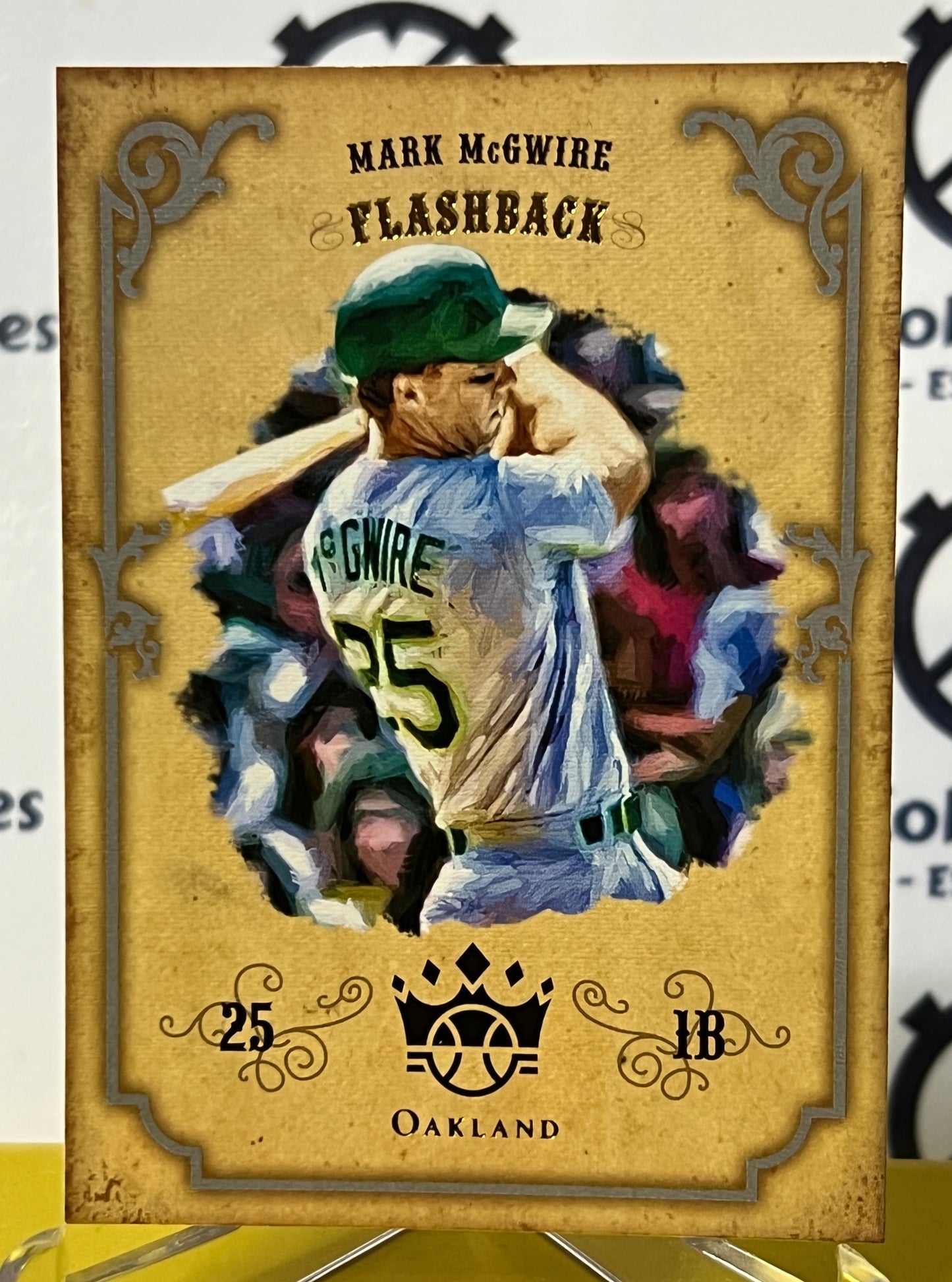 2019 PANINI DIAMOND KINGS MARK McGWIRE # DKF-MM  FLASHBACK OAKLAND ATHLETICS BASEBALL CARD