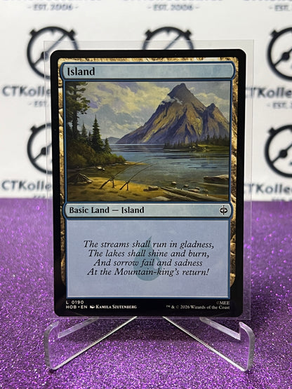 2026 MAGIC THE GATHERING THE HOBBIT ISLAND # L 0190 LAND NON-FOIL TCG CARD (Copy)