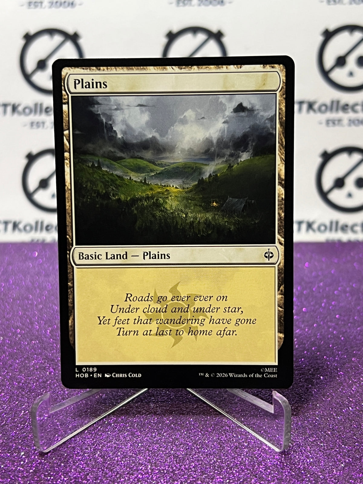 2026 MAGIC THE GATHERING THE HOBBIT PLAINS # L 0189 LAND NON-FOIL TCG CARD