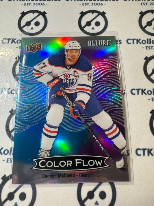 2024-25 Upper Deck Allure Connor McDavid Color flow Blue-Purple #CFL-18 Oilers