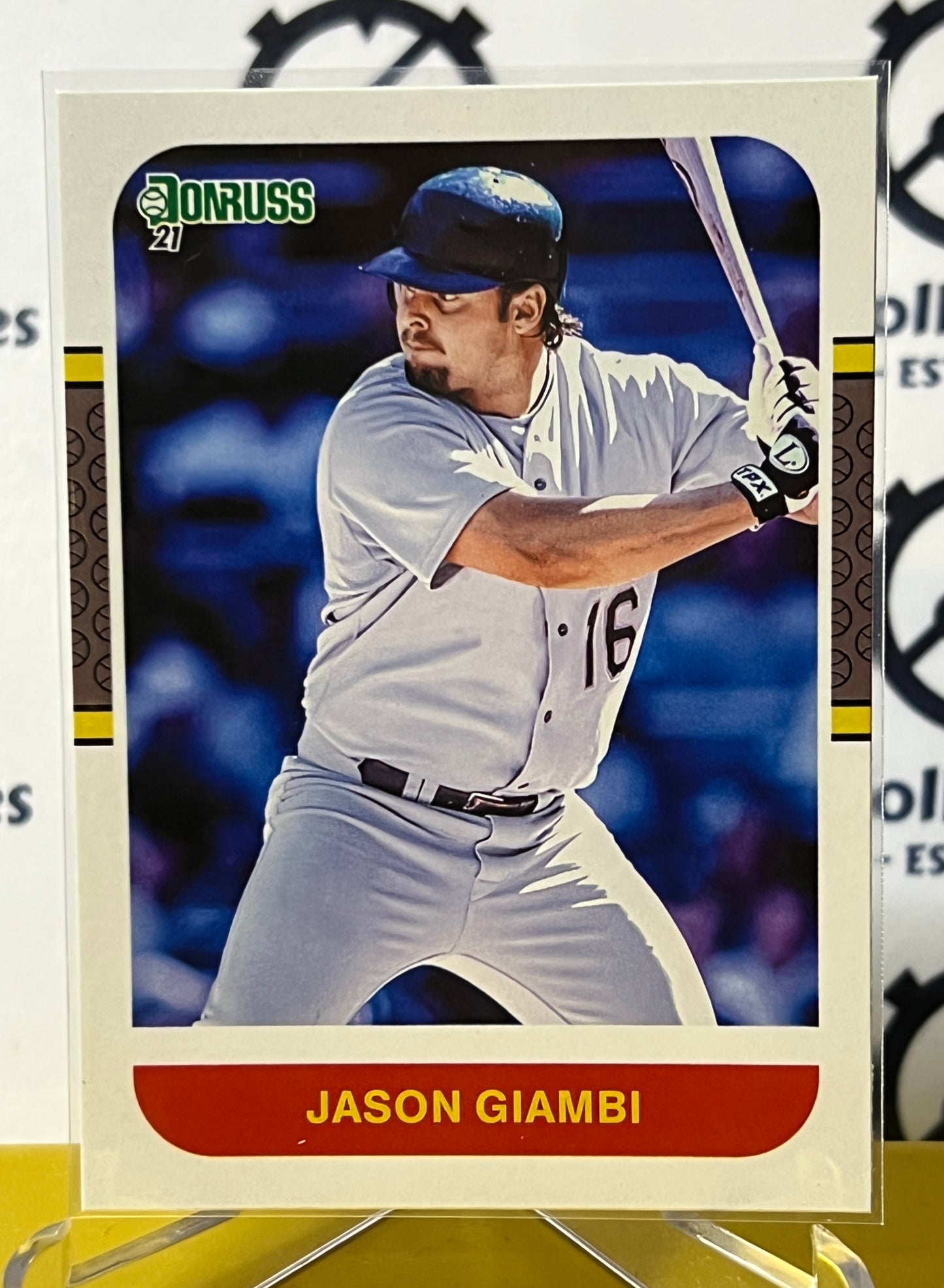 2021 PANINI DONRUSS JASON GIAMBI # 241 RETRO  OAKLAND ATHLETICS BASEBALL CARD