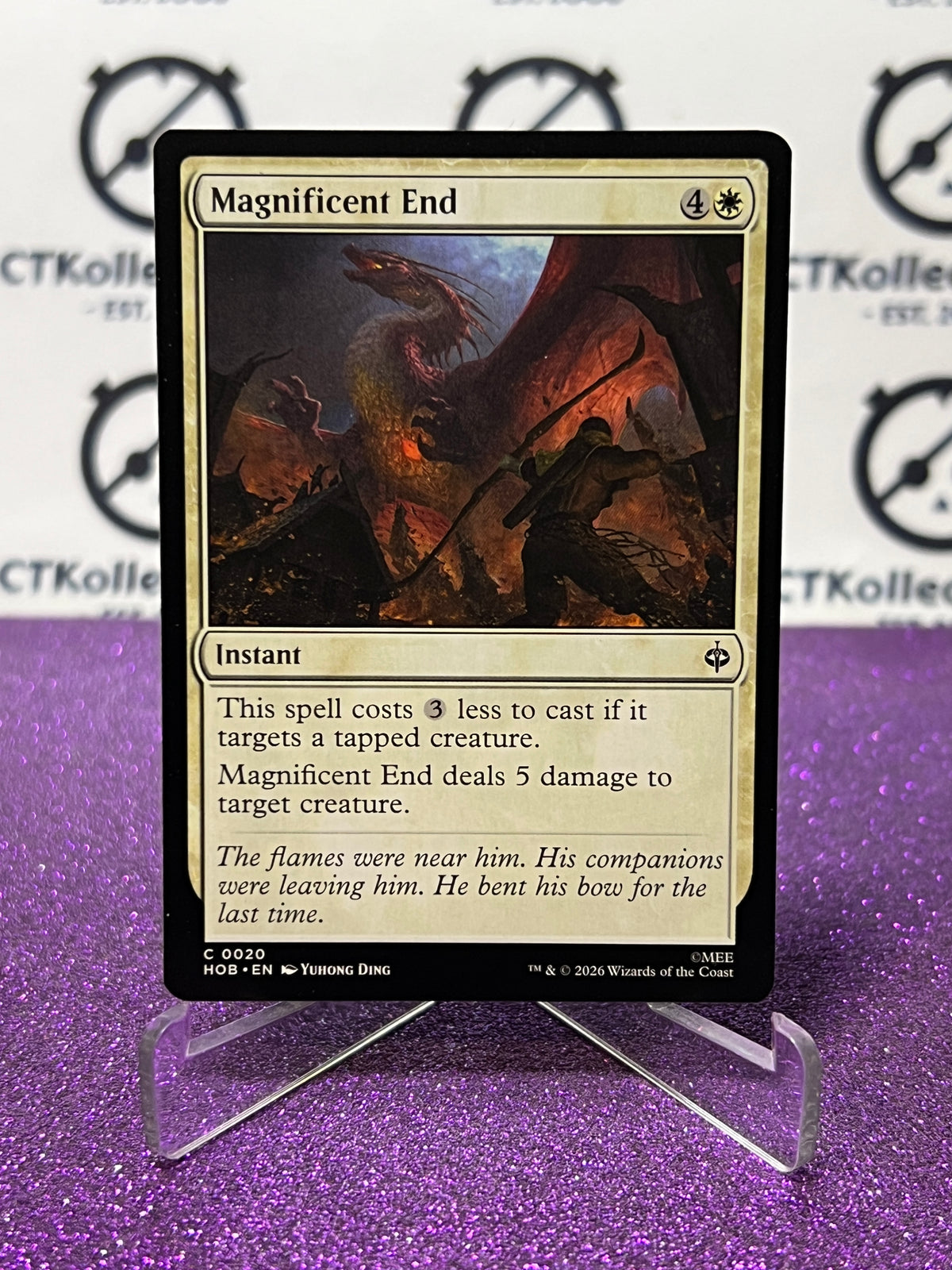 2026 MAGIC THE GATHERING THE HOBBIT MAGNIFICENT END # C 0020 NON-FOIL TCG CARD