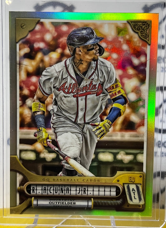 2022 TOPPS GYPSY QUEEN RONALD AGUNA JR. # 68 FOIL ATLANTA BRAVES BASEBALL CARD