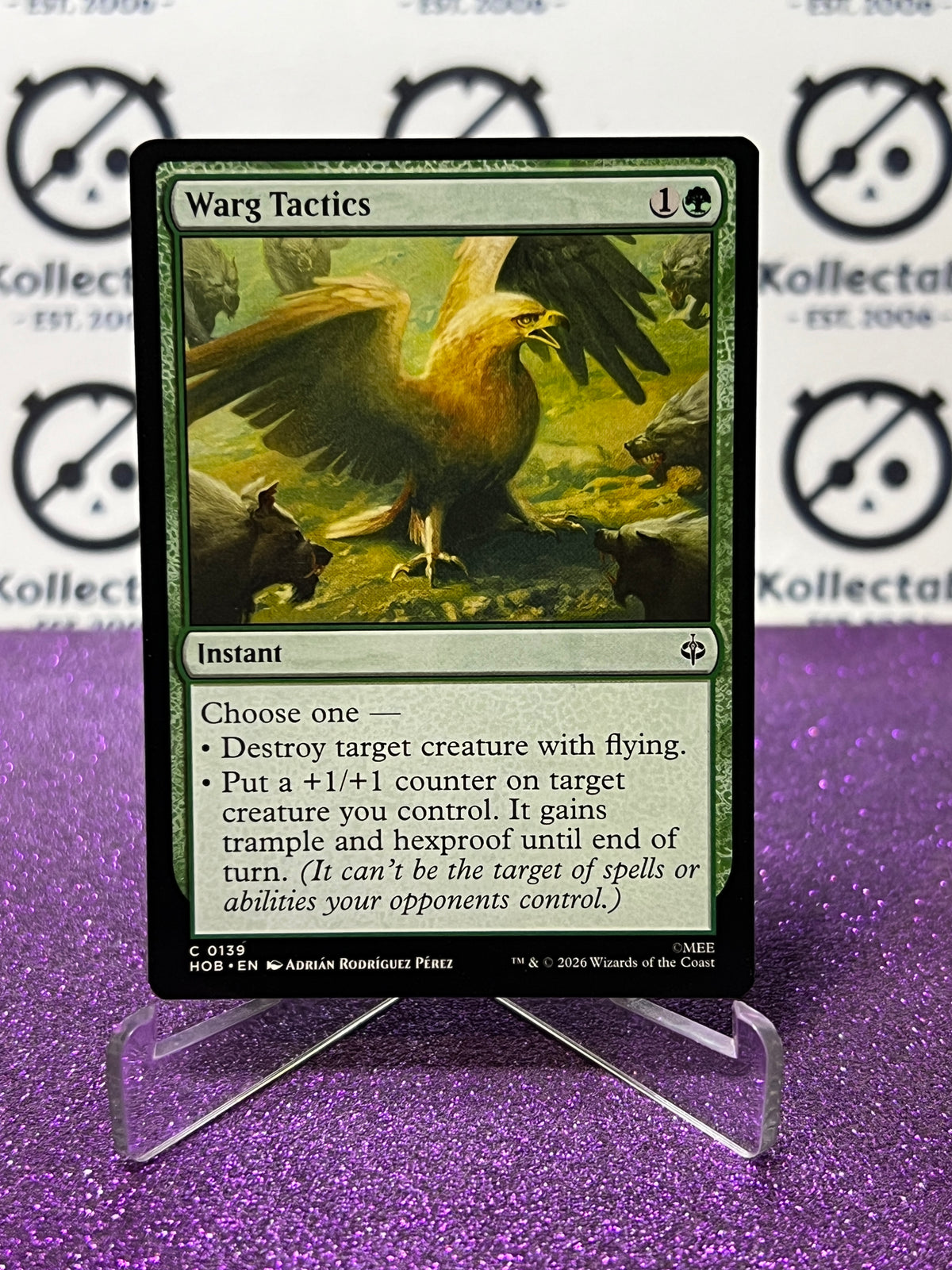 2026 MAGIC THE GATHERING THE HOBBIT WARG TACTICS # C 0139 NON-FOIL TCG CARD