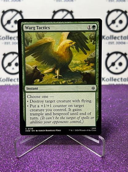 2026 MAGIC THE GATHERING THE HOBBIT WARG TACTICS # C 0139 NON-FOIL TCG CARD
