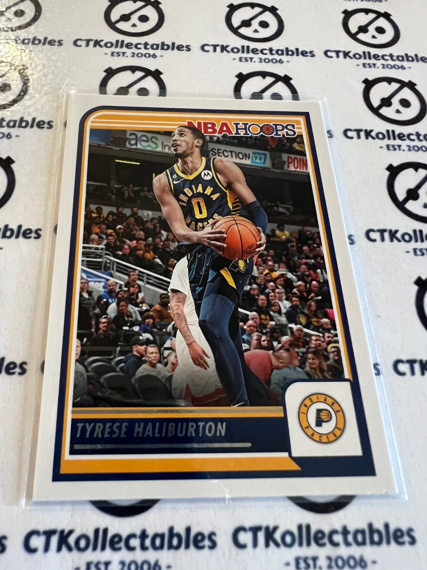 2023-24 Panini NBA HOOPS Base #30 Tyrese Haliburton Pacers