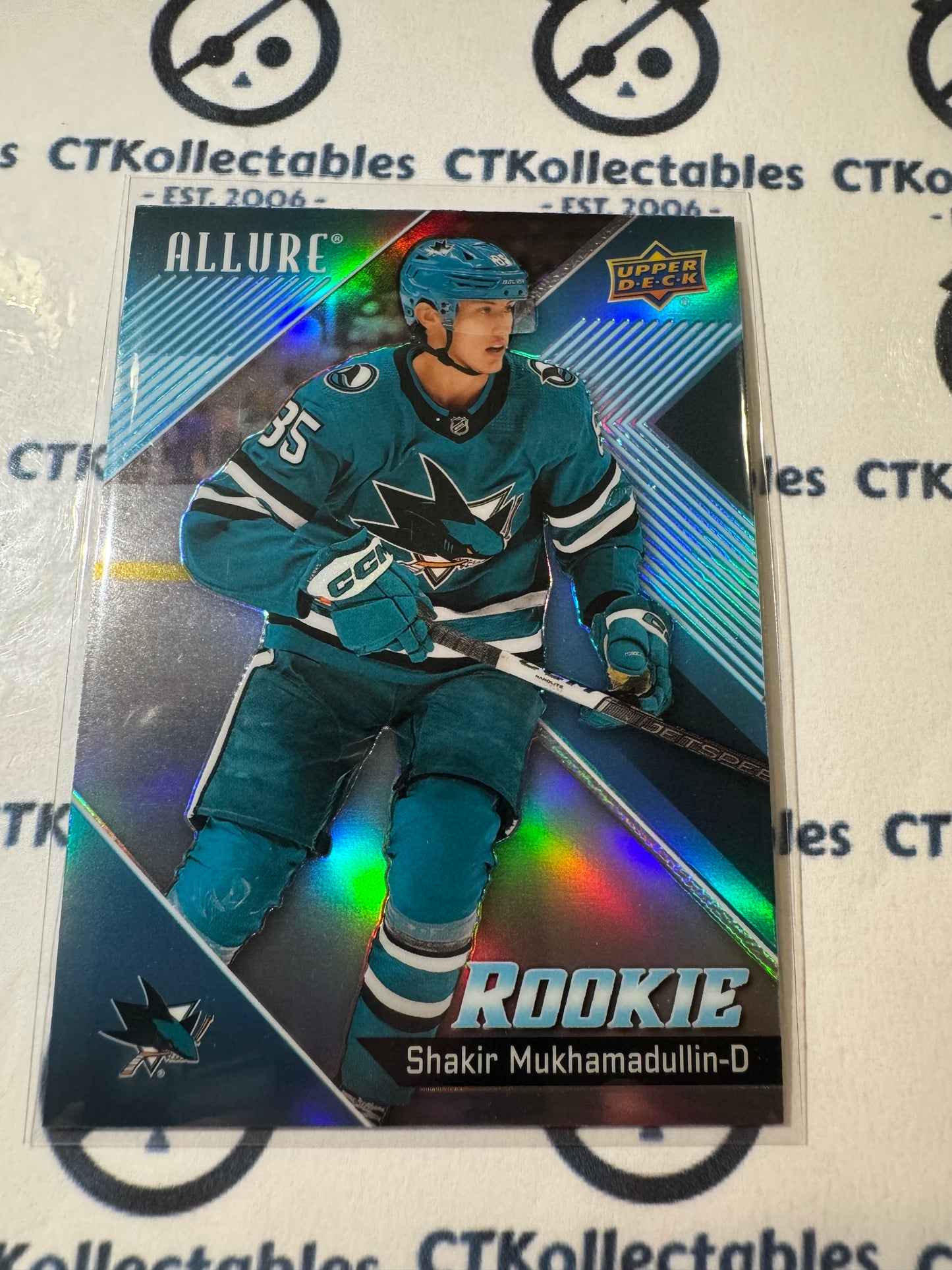 2024-25 Upper Deck Allure Shakir Mukhamadullin Rookie #105 Sharks