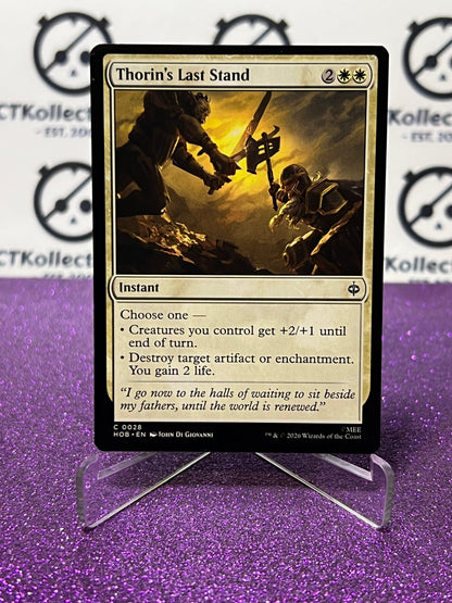 2026 MAGIC THE GATHERING THE HOBBIT THORIN'S LAST STAND # C 0028 NON-FOIL TCG CARD