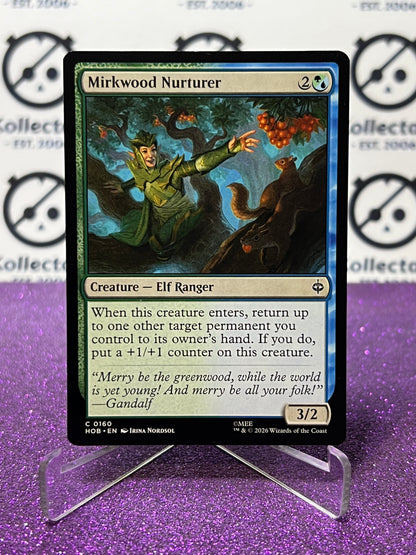 2026 MAGIC THE GATHERING THE HOBBIT MIRKWOOD NURTURER # C 0160 NON-FOIL TCG CARD