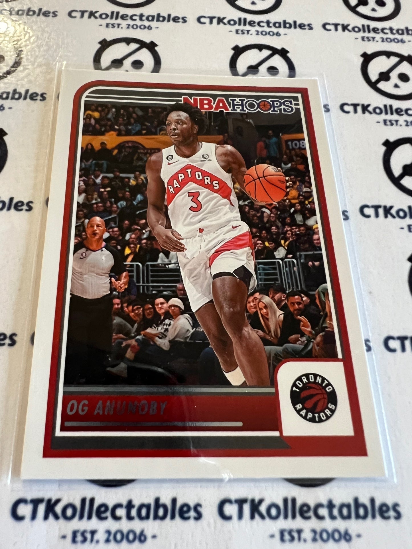 2023-24 Panini NBA HOOPS Base #37 OG Anunoby Raptors