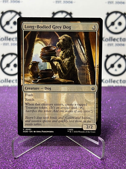 2026 MAGIC THE GATHERING THE HOBBIT LONG-BODIED GREY DOG # C 0001 NON-FOIL TCG CARD