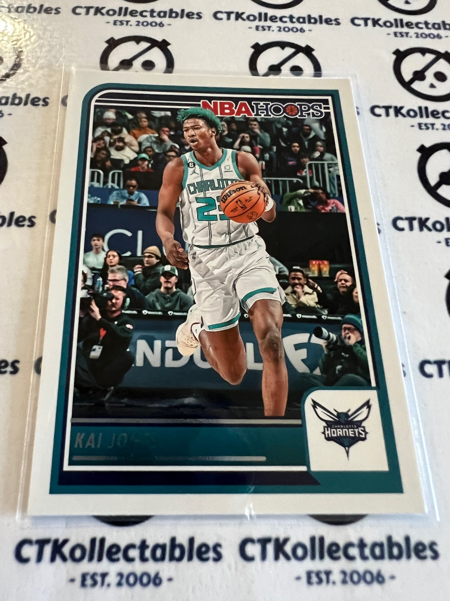 2023-24 Panini NBA HOOPS Base #38 Kai Jones Hornets