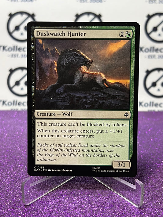 2026 MAGIC THE GATHERING THE HOBBIT DUSKWATCH HUNTER # C 0153 NON-FOIL TCG CARD