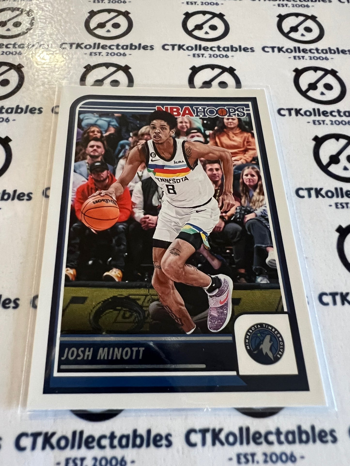 2023-24 Panini NBA HOOPS Base #47 Josh Minott Timberwolves