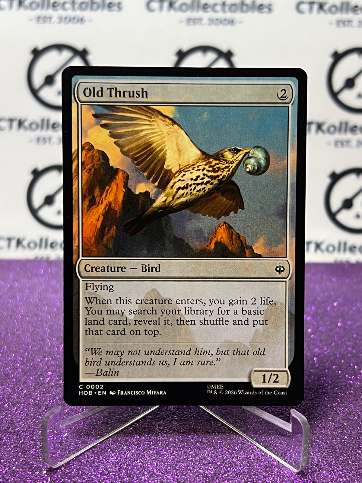 2026 MAGIC THE GATHERING THE HOBBIT OLD THRUSH # C 0002 NON-FOIL TCG CARD