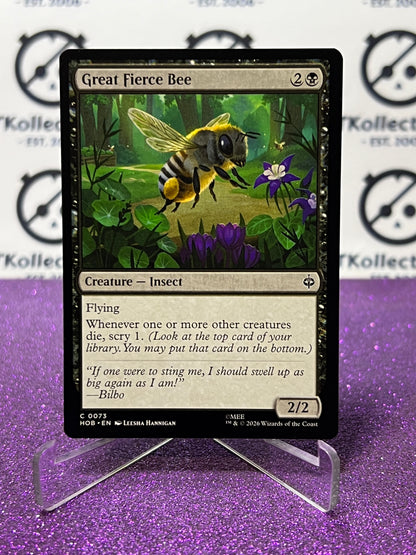 2026 MAGIC THE GATHERING THE HOBBIT GREAT FIERCE BEE # C 0073 NON-FOIL TCG CARD