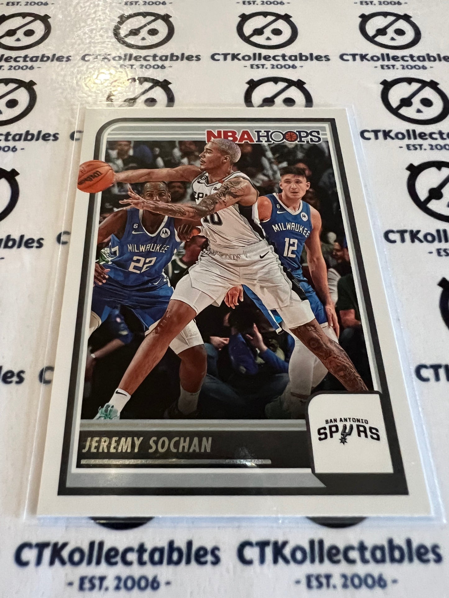 2023-24 Panini NBA HOOPS Base #54 Jeremy Sochan Spurs