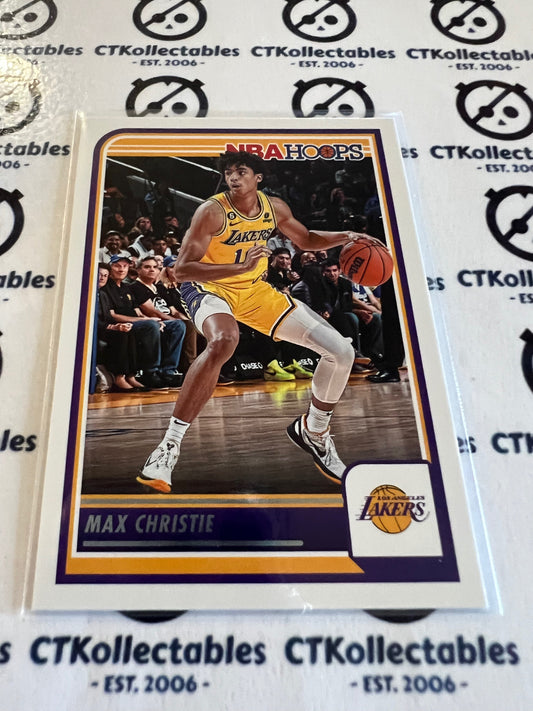 2023-24 Panini NBA HOOPS Base #55 Max Christie Lakers