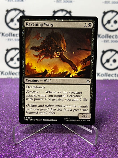 2026 MAGIC THE GATHERING THE HOBBIT RAVENING WARG # C 0080 NON-FOIL TCG CARD