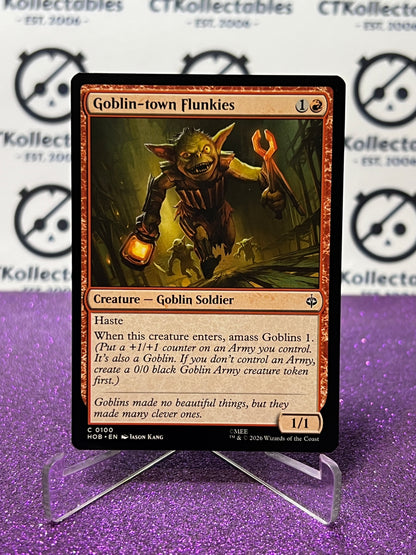 2026 MAGIC THE GATHERING THE HOBBIT GOBLIN - TOWN FLUNKIES # C 0100 NON-FOIL TCG CARD