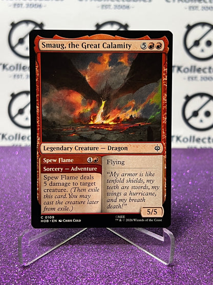 2026 MAGIC THE GATHERING THE HOBBIT SMAUG, THE GREAT CALAMITY # C 0109 NON-FOIL LEGENDARY CREATURE TCG CARD