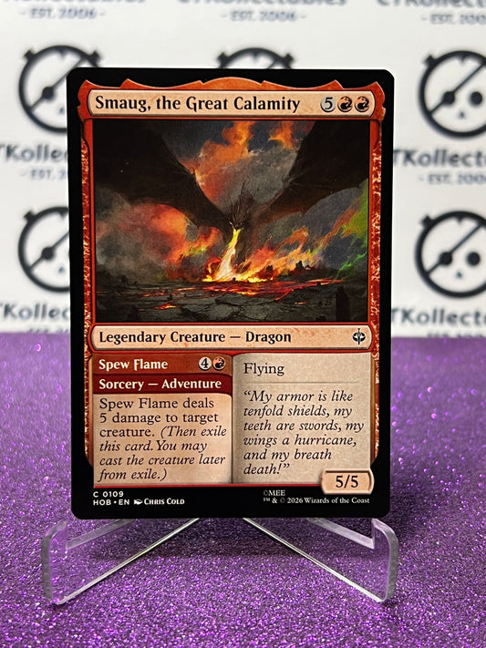2026 MAGIC THE GATHERING THE HOBBIT SMAUG, THE GREAT CALAMITY # C 0109 NON-FOIL LEGENDARY CREATURE TCG CARD