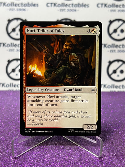 2026 MAGIC THE GATHERING THE HOBBIT NORI, TELLER OF TALES # C 0161 NON-FOIL LEGENDARY CREATURE TCG CARD