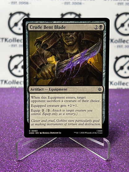 2026 MAGIC THE GATHERING THE HOBBIT CRUDE BENT BLADE # C 0063 NON-FOIL ARTIFACT TCG CARD