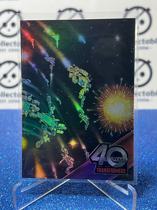 2024 TRANSFORMERS 40th ANNIVERSARY CONNECTING CARD SET D # 102 FOIL PUZZLE TRADING CARD