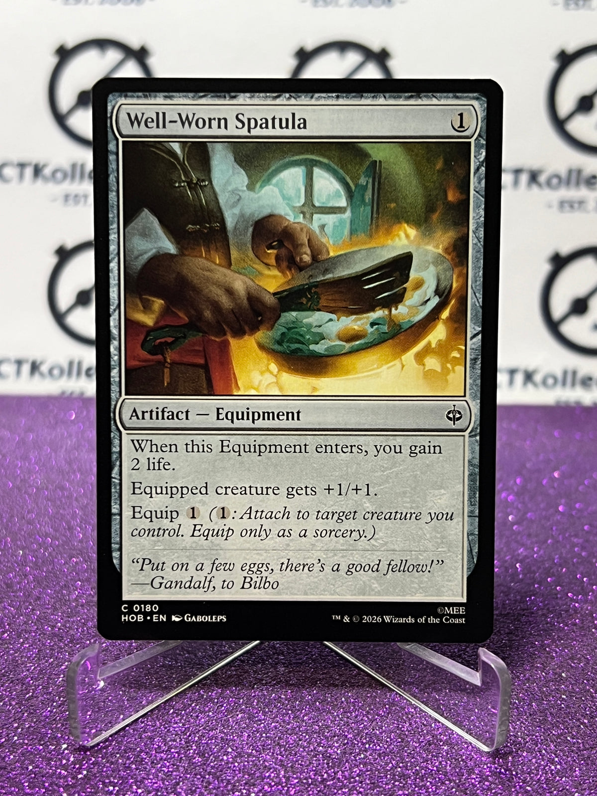 2026 MAGIC THE GATHERING THE HOBBIT WELL-WORN SPATULA # C 0180 NON-FOIL ARTIFACT TCG CARD