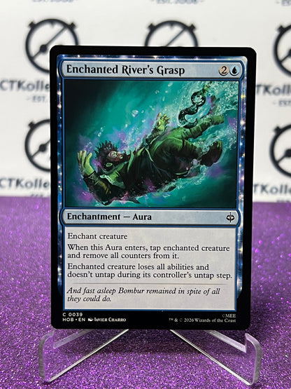2026 MAGIC THE GATHERING THE HOBBIT ENCHANTED RIVER'S GRASP # C 0039 NON-FOIL ENCHANTMENT TCG CARD