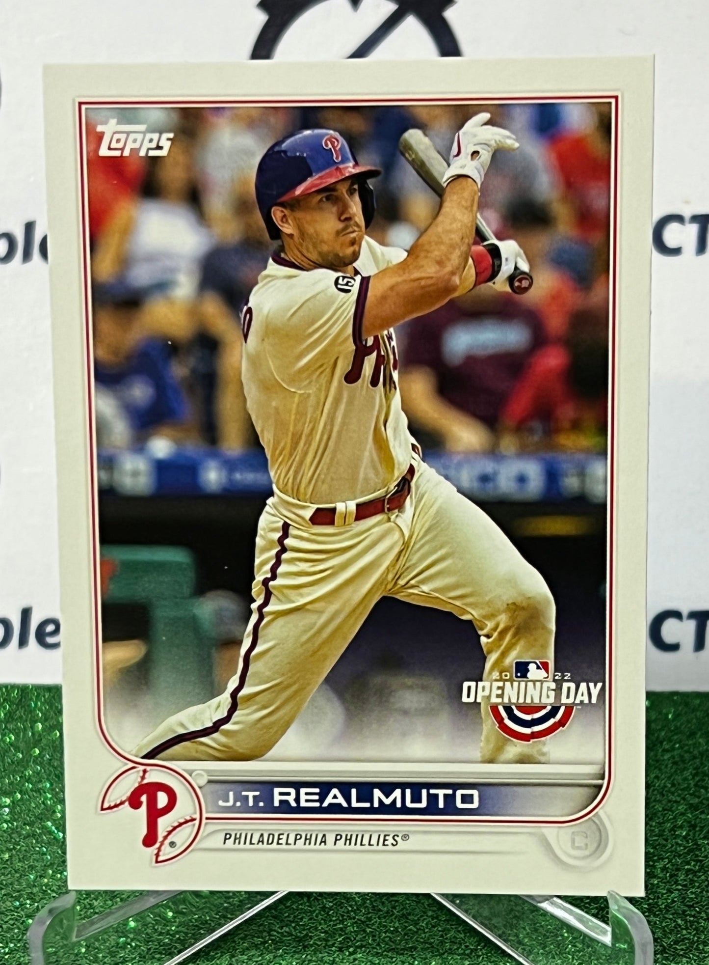 2022 TOPPS  OPENING DAY J.T. REALMUTO # 59  PHILADELPHIA PHILLIES BASEBALL CARD