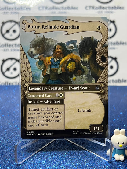 2026 MAGIC THE GATHERING THE HOBBIT BOFUR, RELIABLE GUARDIAN # U 0215 BORDERLESS NON-FOIL  TCG CARD