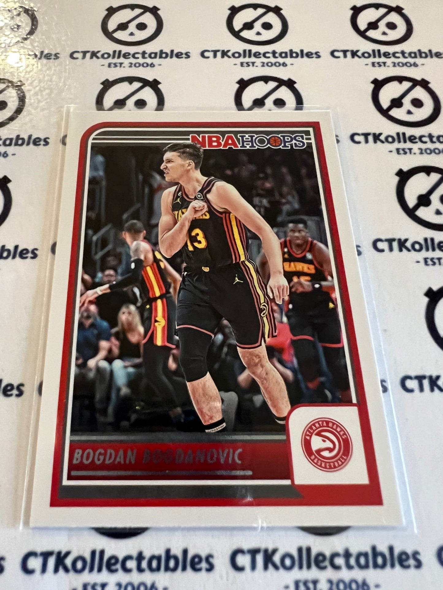 2023-24 Panini NBA HOOPS Base #101 Bogdan Bogdanovic Hawks