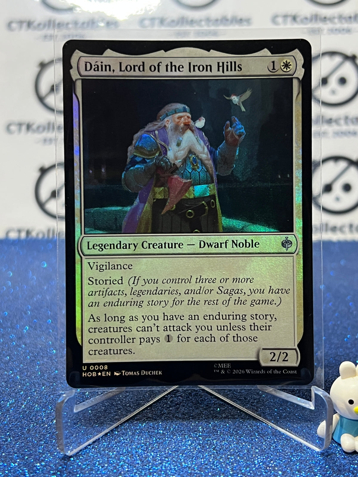 2026 MAGIC THE GATHERING THE HOBBIT DAIN. LORD OF THE IRON HILLS # U 0008 FOIL TCG CARD