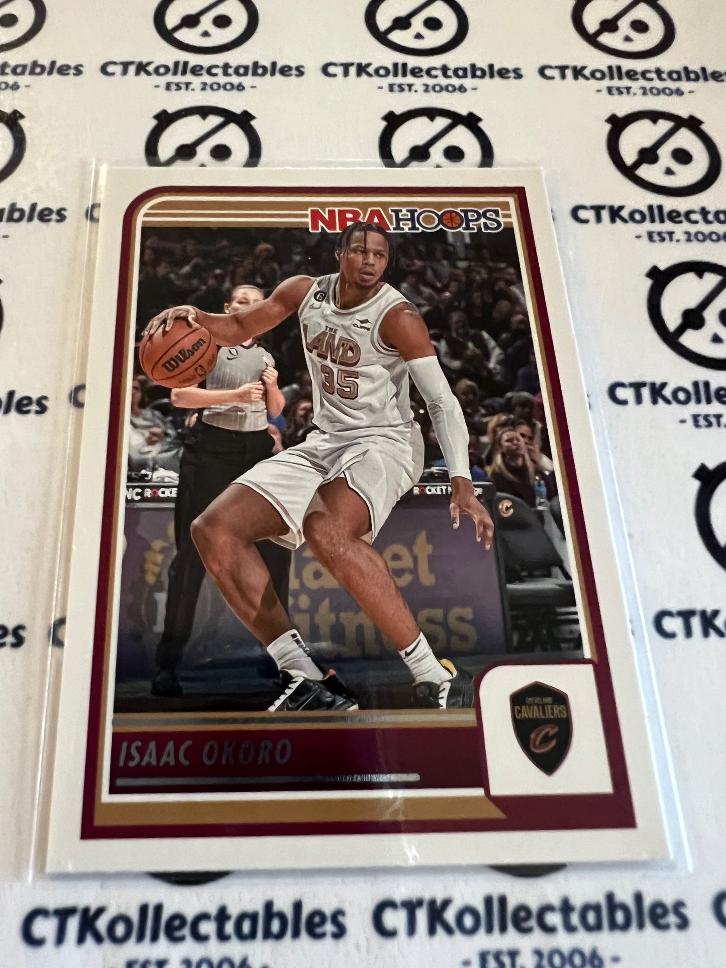 2023-24 Panini NBA HOOPS Base #104 Isaac Okoro Cavaliers