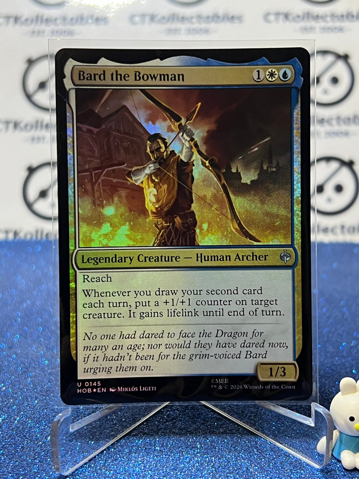 2026 MAGIC THE GATHERING THE HOBBIT BARD THE BOWMAN # U 0145 FOIL TCG CARD