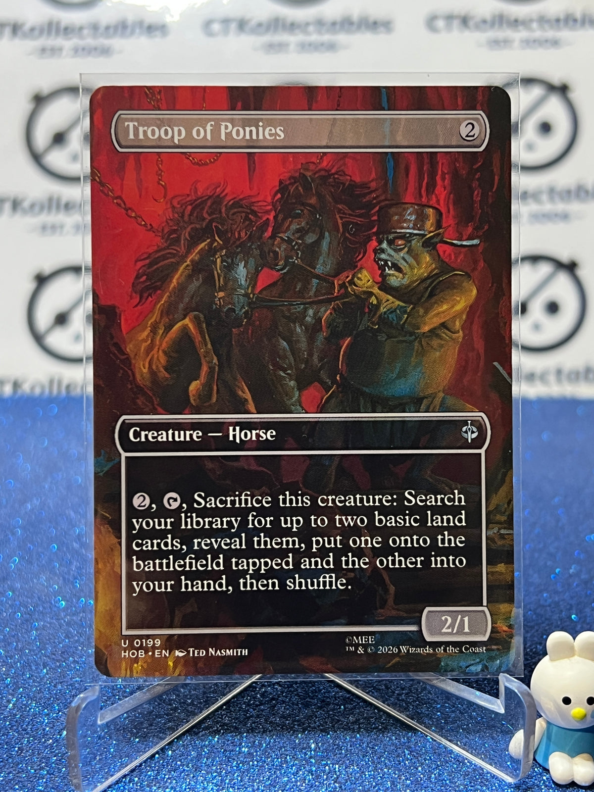 2026 MAGIC THE GATHERING THE HOBBIT TROOP OF PONIES # U 0199 BORDERLESS NON-FOIL TCG CARD