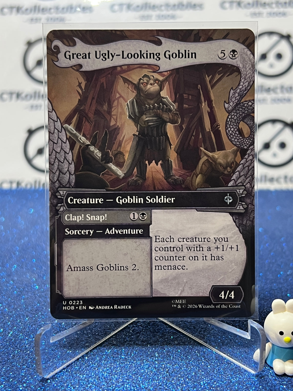2026 MAGIC THE GATHERING THE HOBBIT GREAT UGLY-LOOKING GOBLIN # U 0223 BORDERLESS NON-FOIL TCG CARD