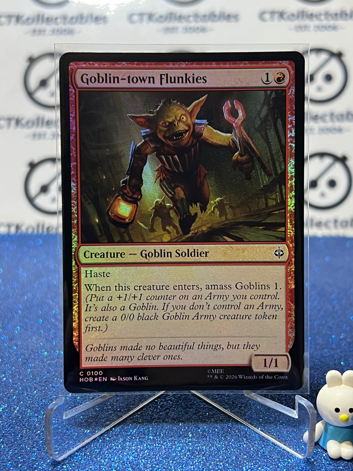 2026 MAGIC THE GATHERING THE HOBBIT GOBLIN-TOWN FLUNKIES # C 0100 FOIL TCG CARD