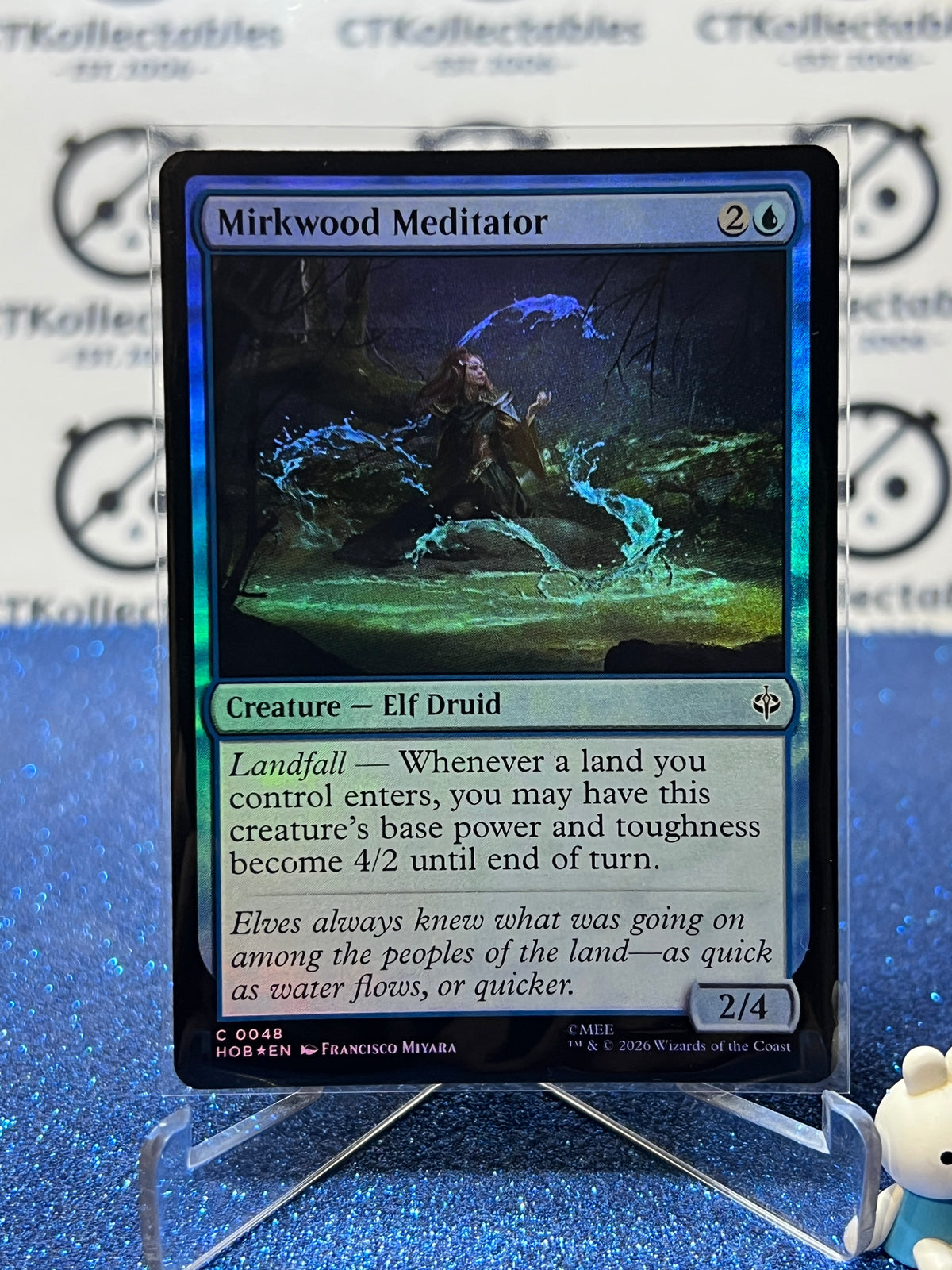 2026 MAGIC THE GATHERING THE HOBBIT MIRKWOOD MEDITATOR # C 0048 FOIL TCG CARD