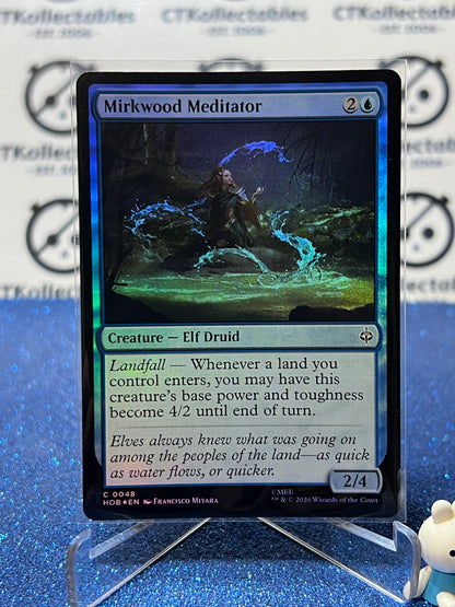 2026 MAGIC THE GATHERING THE HOBBIT MIRKWOOD MEDITATOR # C 0048 FOIL TCG CARD