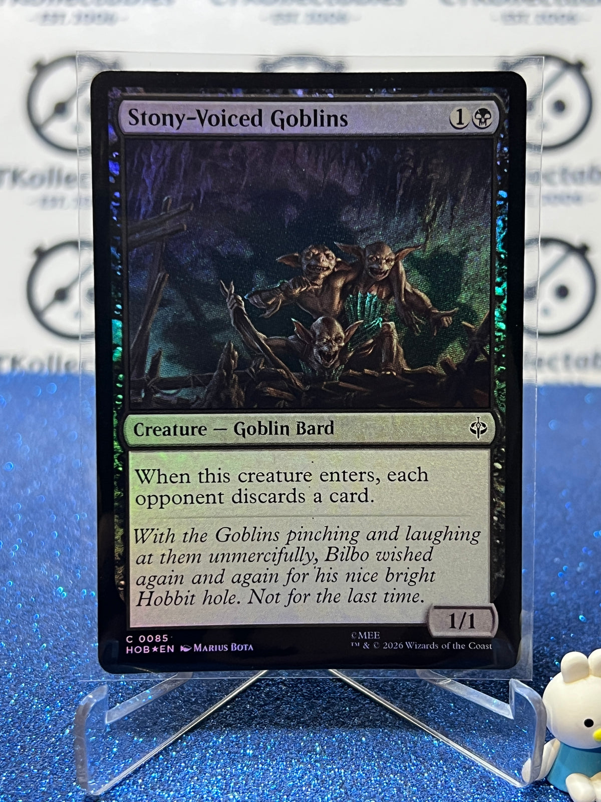 2026 MAGIC THE GATHERING THE HOBBIT STONY-VOICED GOBLINS # C 0085 FOIL TCG CARD