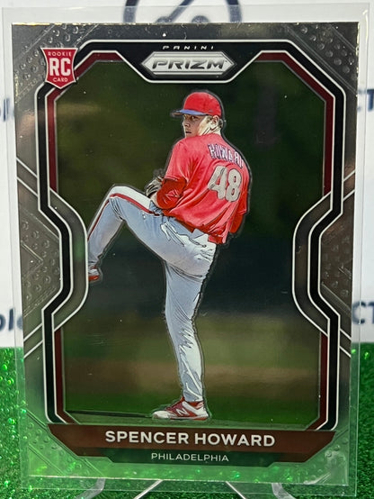 2021 PANINI PRIZM SPENCER HOWARD # 66 ROOKIE PHILADELPHIA PHILLIES BASEBALL CARD
